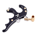 Miniatyrbilde 2 av 2: Ar Tilbehør Compound Bow Release Aid Bue Metall Releaser Bueskyting Release Device