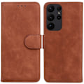 Miniatyrbillede 1 af 5: Samsung Galaxy S23 Ultra Etui Læder Brun