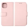 iPhone 12/12 Pro Wallet Case Leather Rvelon - R Gammal rosa pink