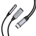 Pikkukuva 1 / 2: Tech-Protect 2in1 USB-C - USB-C/3,5 mm AUX Naaras Musta