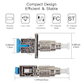 Miniatyrbillede 2 af 5: Optisk fiberadapter - Fc han til Sc hun hybrid optisk fiberadapter Simplex fiber flange-stik Single Mode 9/125um Sm optisk udstyr