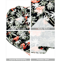 Pikkukuva 4 / 5: Havaijipaita ja shortsit miehille, normaali istuvuus, lyhythihainen, rento, funky ranta Flamingopaita setti XXL