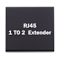 Miniatyrbilde 4 av 5: 2-PACK RJ45 Splitter Ethernet LAN Adapter Svart