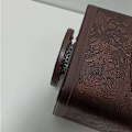 Miniatyrbilde 4 av 5: Antikk fjernkontrollholder i skinn 360 graders roterende sidebordarrangør