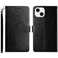 Miniatyrbild 1 av 5: iPhone 15 Fodral Y-Line Läder Svart
