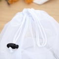 Miniatyrbilde 3 av 5: Nettvaskeposer i mesh, store, robuste vaskeposer i mesh, vaskeposer i mesh med snøring, nettkurv i mesh for reise, studentbolig (2 stk)