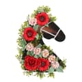 Eye-Catching Horse Head Shaped Artificial Wreath Door Wreath