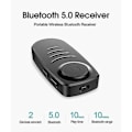 Miniatyrbillede 2 af 5: Aux Bluetooth 5.0-modtager, mini 3,5 mm trådløs bil Bluetooth-lydadapter Indbygget mikrofon