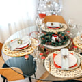 Miniatyrbild 5 av 5: Set med 12 julservettringar, guldiga julservettringar