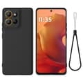Miniatyrbilde 1 av 7: Motorola Moto G86 5G Solid Color Case - Drop-Protective Full-Coverage Silicone Case Svart