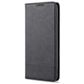 Miniatyrbillede 2 af 5: Xiaomi Mi 11 - AZNS Læder Flip Cover - Sort Black Sort