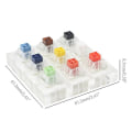 Miniatyrbild 4 av 4: 9-tangenters Cherry Mx Switch Tester Kit Kaihua Box Med Akryl Blank Base Keycaps