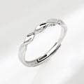 Miniatyrbilde 4 av 5: Mbius-strimler åpent parring, nisjedesign i S925 sterlingsølv, Valentinsdagens gave