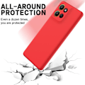 Miniatyrbilde 5 av 7: Motorola Moto G86 5G Solid Color Case - Drop-Protective Full-Coverage Silicone Case Röd