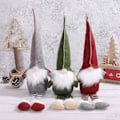 Miniatyrbilde 1 av 3: Juletomter Plysj Søt Sett med 3 Juledekorasjon Håndlaget Plysjdukke, Nissefigurer for Juledekorasjoner Hjemmeinnredning