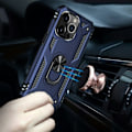 Pikkukuva 3 / 5: iPhone 13 Pro Max - Iskunkestävä Hybrid Armor Ring -kuori - Sininen