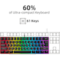 Pikkukuva 2 / 5: 60 % langallinen pelinäppäimistö, RGB-taustavalaistu ultrakompakti mini
