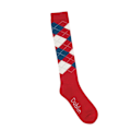 Miniatyrbillede 1 af 3: Dublin Unisex Argyle Strømper One Size Rød/Marineblå/Hvid Rød/Navy/Hvid One Size