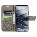Pikkukuva 2 / 5: Xiaomi Redmi Note 14 5G Kotelo Nahka Perhoskuvio Harmaa