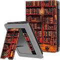 Miniatyrbillede 1 af 5: Etui kompatibelt med Kobo Clara 2E 2022 6\" etui med håndledsrem, bibliotek