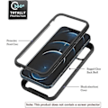 Miniatyrbillede 3 af 4: OnePlus 10 Pro 5G Fuldstændig Hybrid Dobbelt Lag Stødsikkert 360 Transparent Silikone PC + TPU Sort P