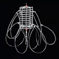 Miniatyrbild 1 av 5: 1 pcs Crab Trap with Multiple Hooks; Reusable Bait Cage for Outdoor Crabs, Shrimp, and Lobster