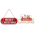 Miniatyrbild 1 av 5: God Jul Plaketter Skylt För Entrédörr Heminredning Vägg Hängande Hem Utomhus Trä Jul H