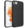 Miniatyrbillede 1 af 4: iPhone 7/8 Cover med kortlomme og støtte - Sort