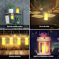 Miniatyrbillede 4 af 4: LED-flammelampe, USB-genopladelig flammelampe, vandtæt[qb]