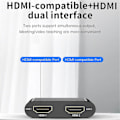 Miniatyrbild 3 av 5: USB 3.0 till Dubbel HDMI-adapter för Extern Video - Endast Windows-stöd {Db) Svart