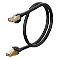 Miniatyrbilde 1 av 5: Baseus 50cm Cat7 RJ45 Nettverkskabel Svart