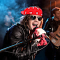 Pikkukuva 2 / 4: 8-osainen Rocker Naamiaisasusteet 70-luku 80-luku 90-luku Puku Peruukki R - Täydellinen Musta