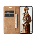 Miniatyrbild 3 av 5: CASEME Galaxy A56 5G/A36 5G Fodral Retro Läder Brun