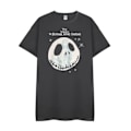 Miniatyrbillede 1 af 3: Nightmare Before Christmas Dame/Piger Jack og Sally Kortærmet Sort L