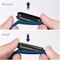 Miniatyrbillede 4 af 4: Rem til Xiaomi Mi Band 4/Mi Band 3, 3 stk. justerbart silikone sportsarmbånd sort + grå + midnatsblå