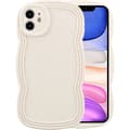 Miniatyrbild 1 av 4: Case for iPhone 12 6.1 inch, Cute Solid Color Curly Wavy Frame Silicone Case Shockproof Cover