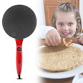 Miniatyrbild 3 av 3: 600W Elektrisk Non-stick Crêpe Pizza Pannkaka Omelett Maker Kök Bakplåt