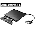 Miniatyrbillede 2 af 4: Ekstern CD DVD-drevbrænder Universal optisk drev 3.0USB og Type C