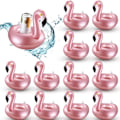 Miniatyrbillede 1 af 5: 12 stk. oppustelige drikkeholdere Flamingo drikke flydere Genanvendelig oppustelig sød dyre drikkeholder Pool drikkeholder til sommerens svømmefest