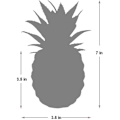 Miniatyrbillede 2 af 5: Kunstig Multi-kød Bassin Ananas Dekoration - Falsk Ananas Hjemmekontor Køkkenbord Dekoration (hvid)