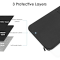 Miniatyrbillede 2 af 5: 13-tommers farvebart computeretui til 2023-2022 MacBook Air 13,6 tommer Apple M2 Chip & 2023-2022 MacBook Pro 13,3 tommer (sort)