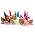 Miniatyrbilde 3 av 5: Unicorn Cake Topper Håndlaget Unicorn Horn Cake Dekorasjon