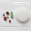 Miniatyrbillede 1 af 5: Lysforme lys stearinlys DIY støbeforme i silikoneform MJ18 Mini Donuts