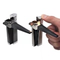 Miniatyrbillede 2 af 5: 2-i-1 butan genopfyldelig lighter med blød ramme, justerbar multifunktionel gasbrænder, lighter, bærbar foldbar minipibe, campinggrill, pejs