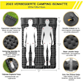 Miniatyrbild 2 av 5: Breathable and Comfortable Inflatable Sleeping Pad, Rapid Deflation Feature and Ultralight Compact Portable Sleeping Mat for Hiking and Traveling
