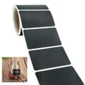 120-pack Blackboard Labels Chalkboard Labels Jars + Pen Svart black