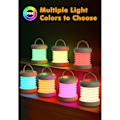 Pikkukuva 4 / 5: LED-retkilyhty, magneettinen RGB-väriä vaihtava retkilyhty, telttavalaisin, kannettava, vedenpitävä, himmennettävä ja 4 valaistustilaa retkeilyyn ja telttailuun