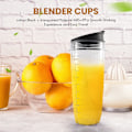 Miniatyrbillede 3 af 5: 32-ounce kop med forseglet låg Ninja og tilbehør til Auto-iq 1000w og dobbelt blender