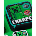 Miniatyrbillede 5 af 5: Minecraft Creeper Madkasse og Flaske (5-pak) One Size Blå Sort/Grøn/Hvid One Size Blue