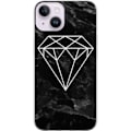 Miniatyrbillede 1 af 2: Apple iPhone 15 Plus Gennemsigtigt Cover Marmor Sort